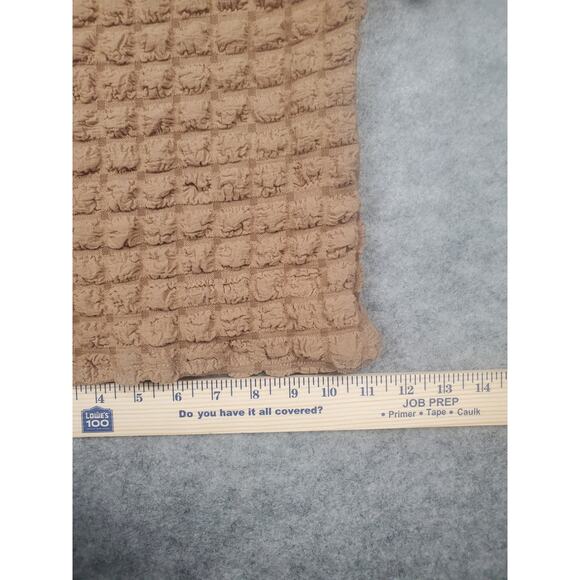 NWT Juniors Persaya S Taupe Short Sleeve Popcorn Top Super Stretchy - Picture 8 of 8